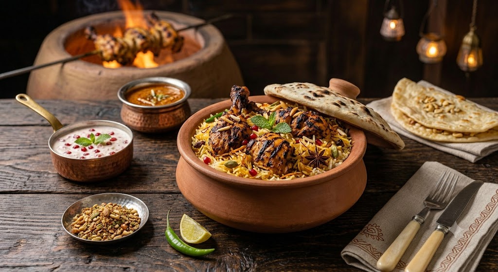 Chicken Tandoori Patyala Leg Kawab Biryani
